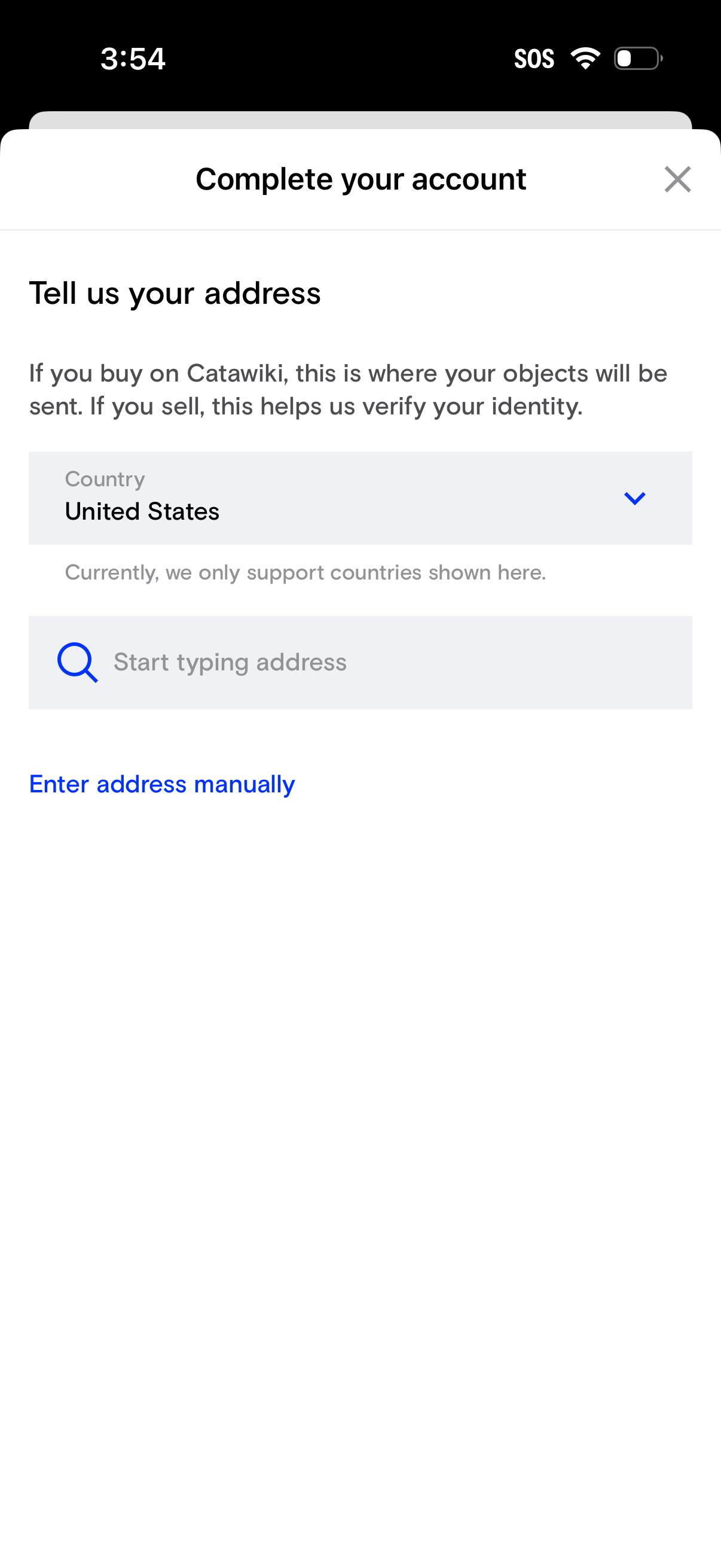 catawiki checkout screenshot
